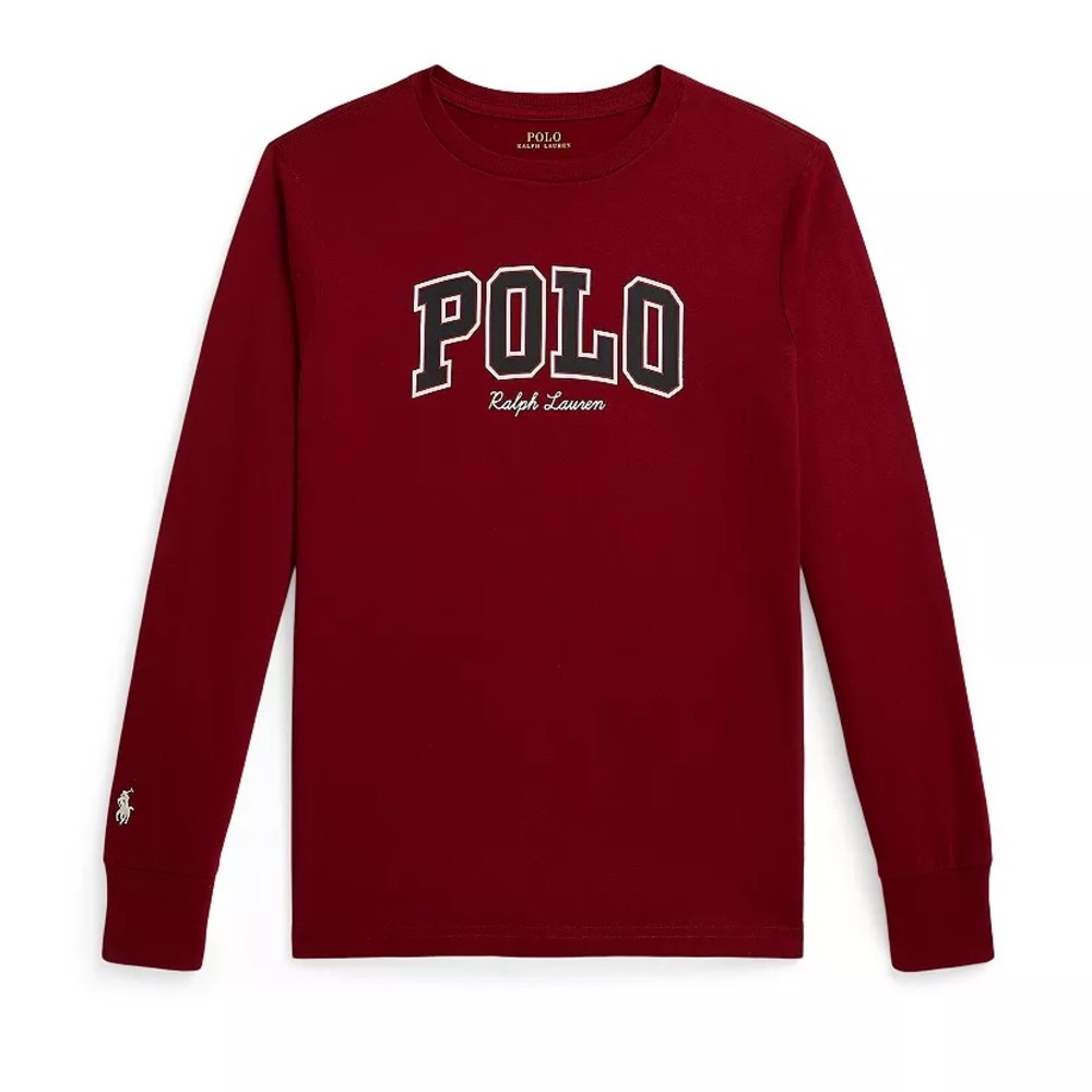 Polo Ralph Lauren Maroon Red Long Sleeve Shirt Boys